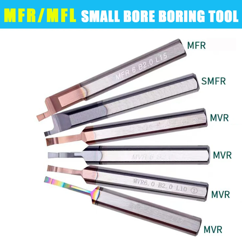 HRC65 MFR MFL Micro Bore Boring Tool Face slotting Tool Machining Carbide Turning MFR 4 5 6 MFL 4 5 6 Boring Cutter For Steel