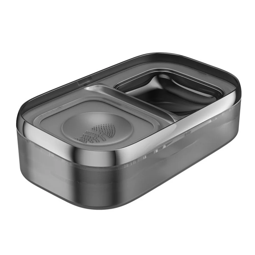 

Automatic Water Feeder for Cats Dogs Pet Dispenser Translucent Gray High Density Smooth Compact Lightweight Filter