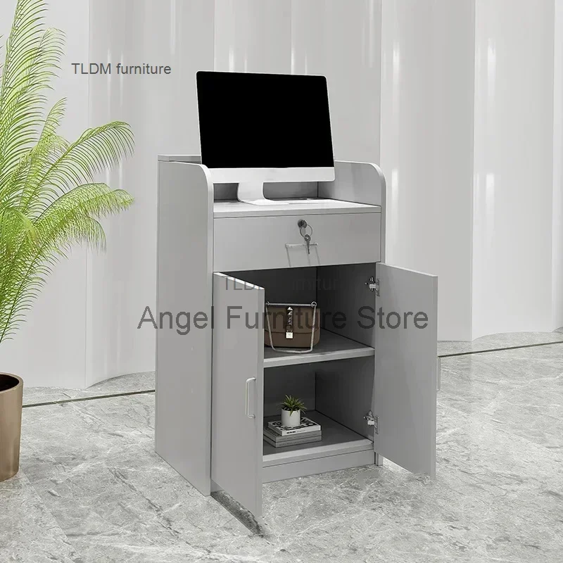 Modern Reception Desk Supermarket Convenience Store Mini Cashier Desks Multifunctional Furniture Bar Table Counter Table Bv