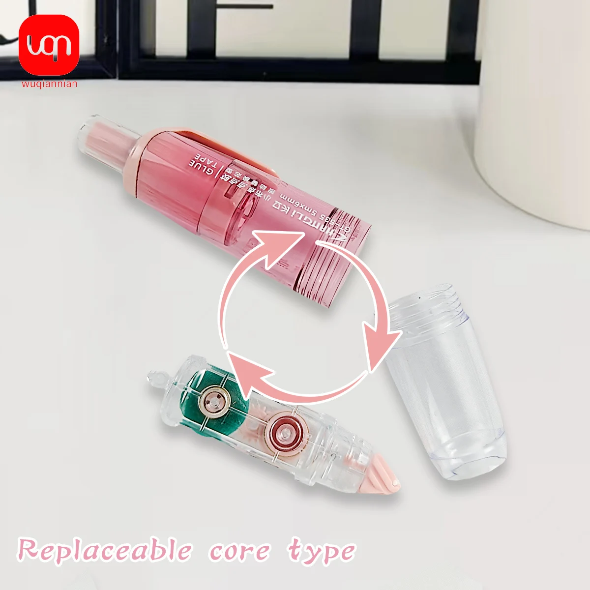 WQN-1PC Cute Dot Double-Sided Adhesive Tape Pull-out Children's Boys And Girls Handmade Album School Stationery Supplies - view 6