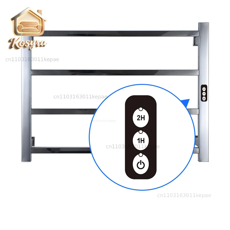 Electric Towel Rack 304 Stainless Steel With Timing/Temperature Control Heated Towel Rail 450*600*110mm Towel Warmer 110V/220V