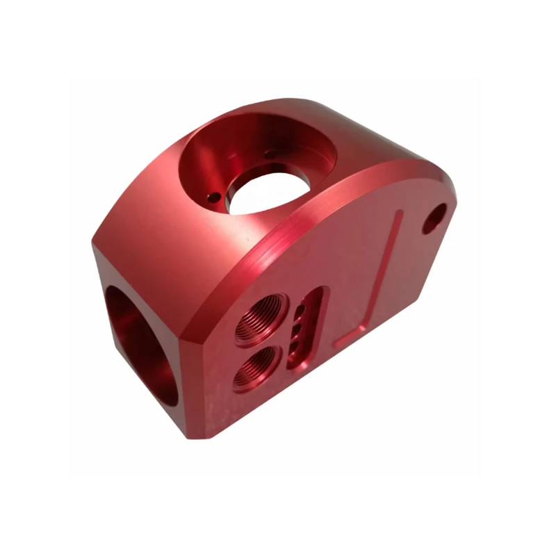 

Red anodized aluminum alloy CNC machining mechanical cavity parts high-precision special-shaped mechanical housing