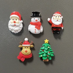Resin Santa Claus Snowman Christmas Tree Fridge Magnet Home Decor Refrigerator X'mas Decoration Sticker Gift Kitchen