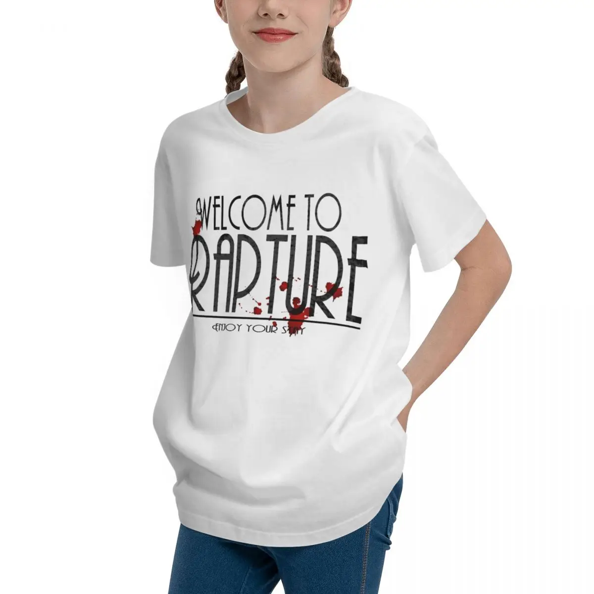 Teeanger-T-Shirt Basique à Manches Courtes, Bioshock, Welcome To Rapture, Essential F Sexy, Haute Qualité, Top Scopique, Premium, Geek Teeanger
