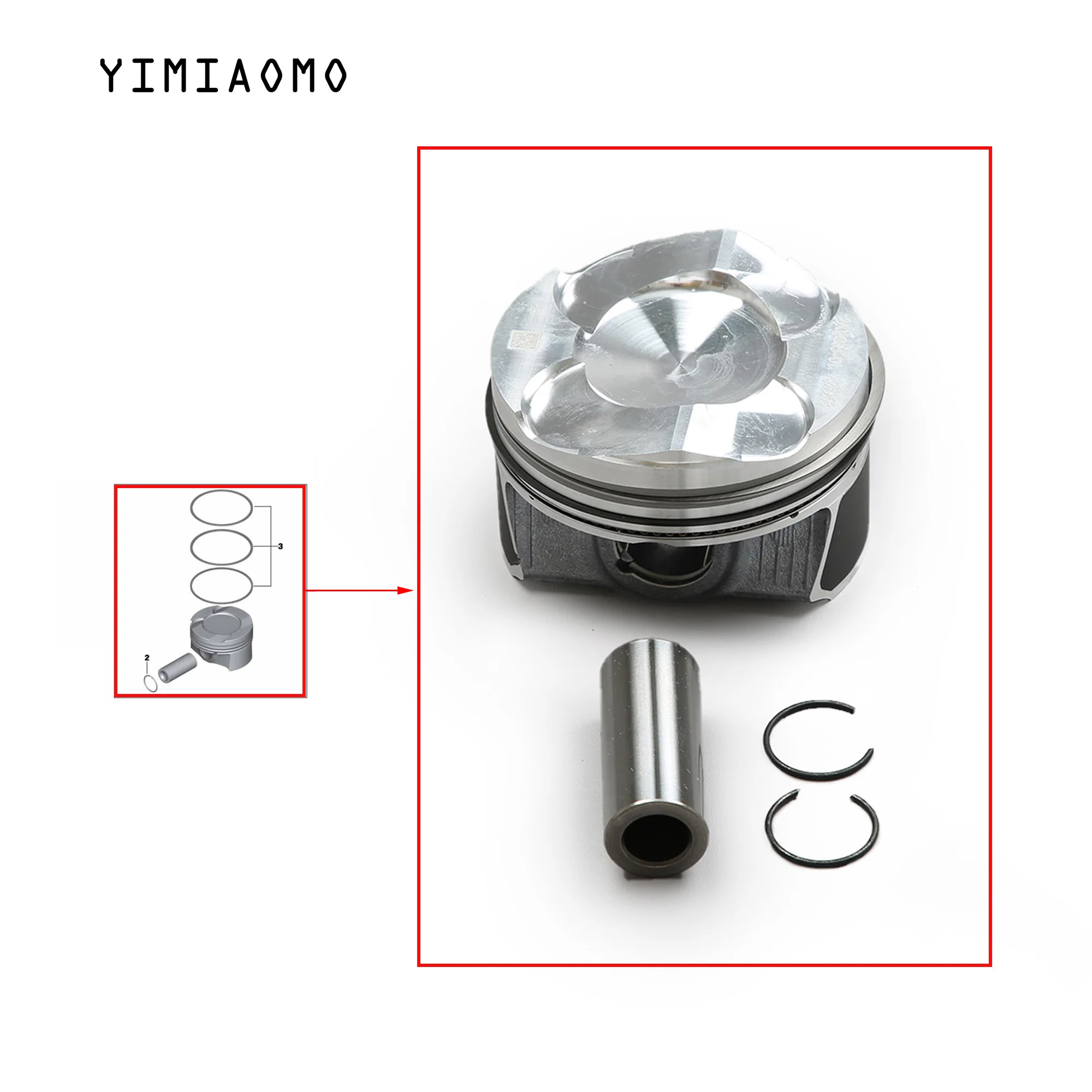 11257618814 Piston Assembly BMW 2.0T N20B20 low power For BMW F23 220i F22 F34 320i F30 F31 F36 420i F33 F32 F10 F11 11257594453