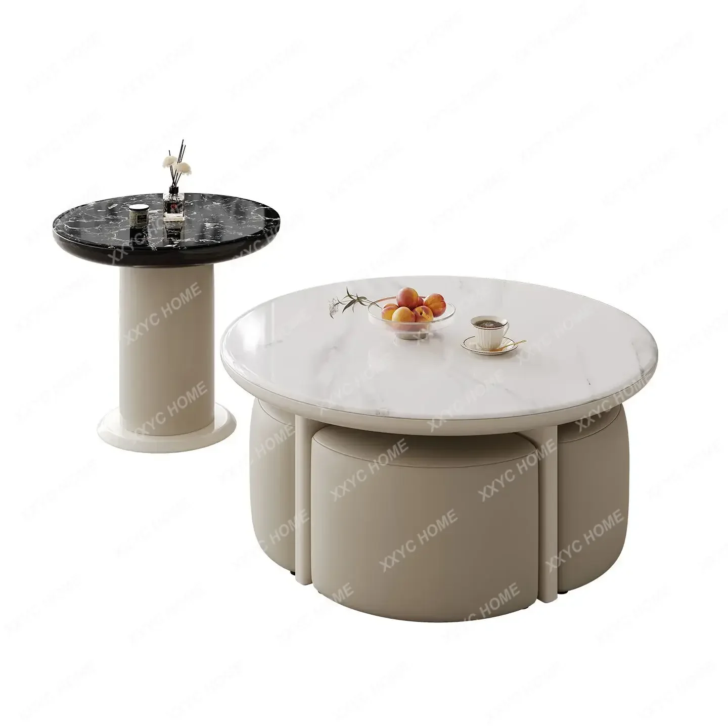 Modern Design Coffee Tables Multifunction Premium French Aesthetic Coffee Tables Trendy Elegant Table Basse Salon Furniture