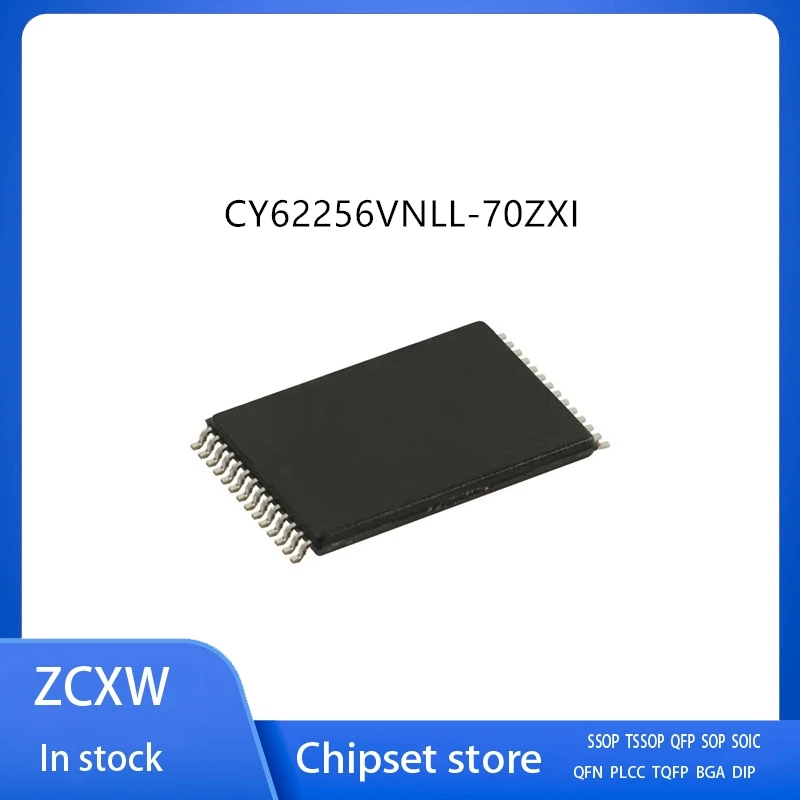 10Pcs/Lot   CY62256VNLL-70ZXI  TSOP28