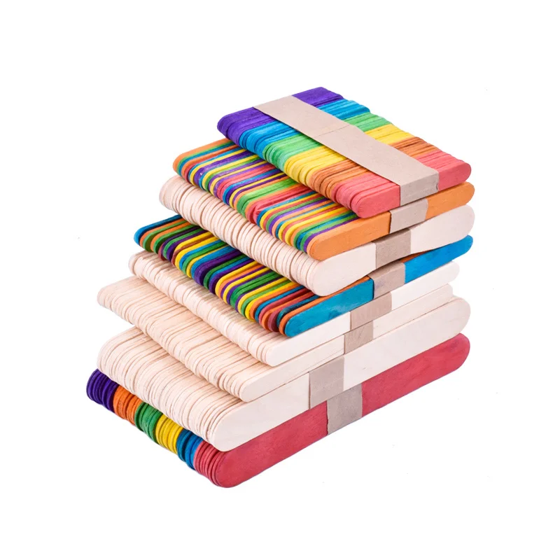 Miniature Construction House Model Building Kit Ice Cream Popsicle Stick & Wood Chips Architecture Mockup Handcraft Hobby Crafts