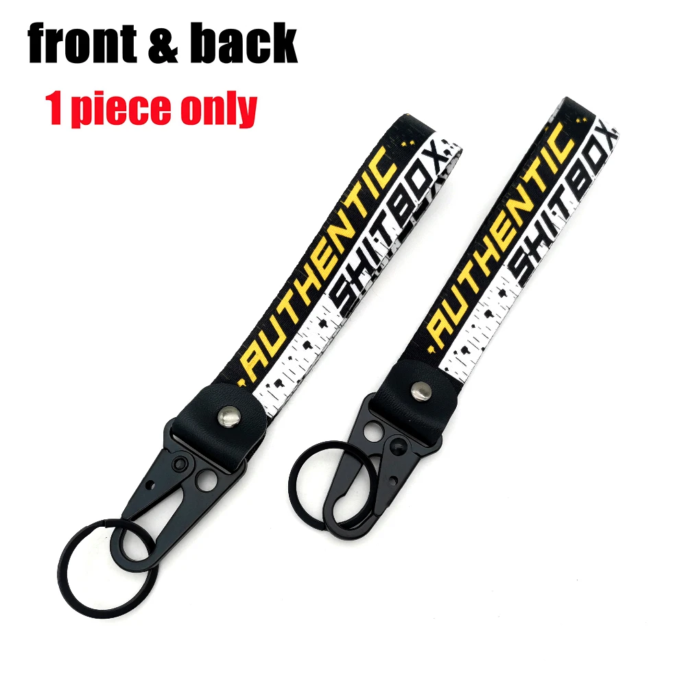 JDM Stijl Sleutelhanger Lanyard Tags Sleutelriem Tow Sides Thermoprint Auto Motor Sleutelhanger Houder Hanger Accessoires