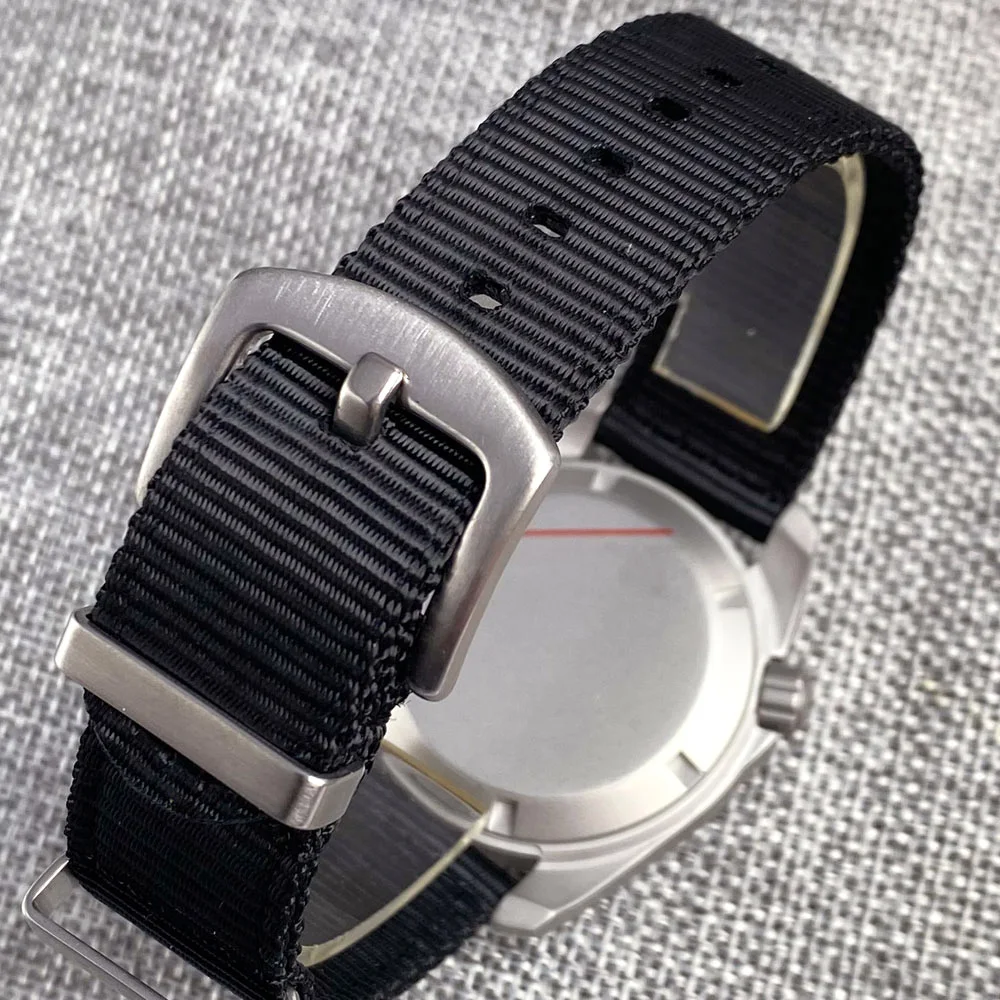 Tandorio White Matte Dial Luminous 40mm NH35 Mechanical Automatic Dive Men Watch 20ATM Water Resistant Sapphire 3.8 Crown Reloj