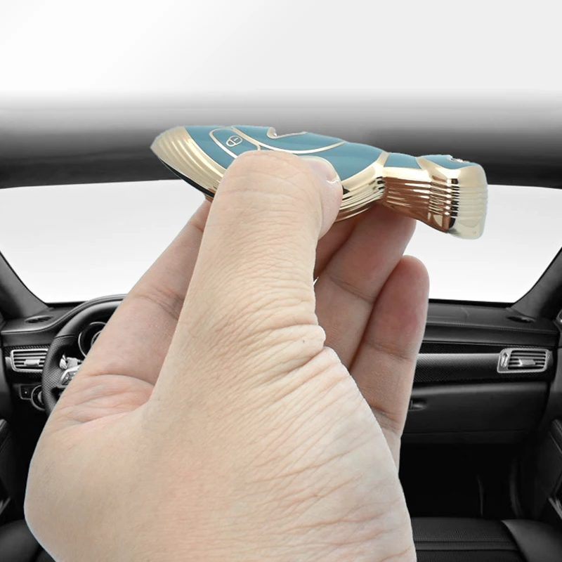 Gold TPU Shell Fob for BMW Mini Cooper Clubman Countryman Paceman Roadster R56 R57 CAS3 Smart Car Key Case Cover Key Keychain