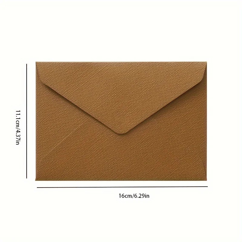 16pcs/Set Burlap Envelope Letter Paper Set Vintage Style Book Chinese Style Cowhide Special Paper Invitation Postcard