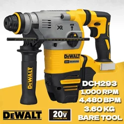 DEWALT DCH293 Brushless Rotary Hammer 20V XR Lithium 1-1/8 in SDS PLUS L-Shape 4480BPM Breaker Hammer DCH293B Dewalt Power Tools