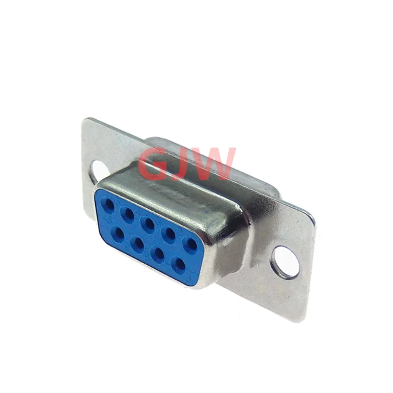 PCB Mount Serial Port Connector, solda tipo D-Sub, COM, 9Pin soquete, 9P, adaptador para PCB, DB9