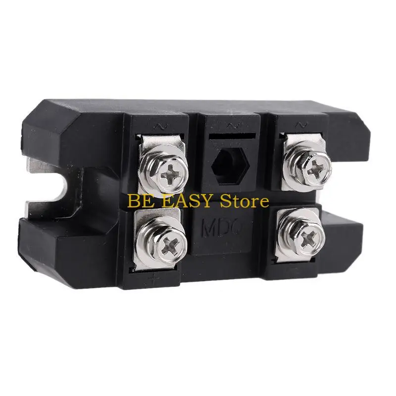E28F Black Single-Phase Diode Bridge Rectifier for Conversion of an Alternating Current Input into a Direct Current Output
