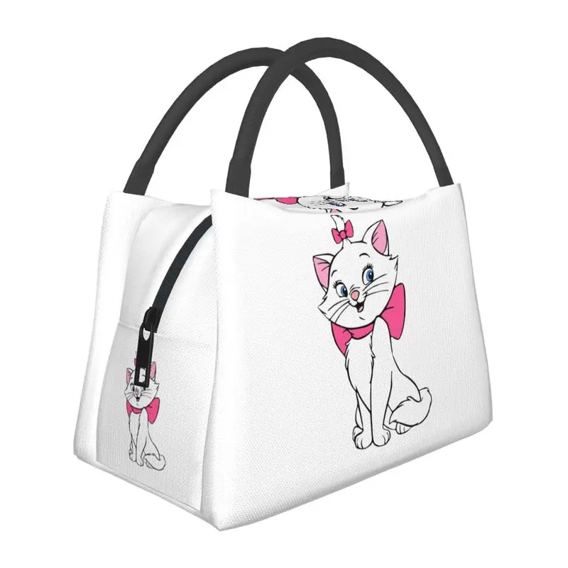 

Aristocats Cartoon Marie Cat Resuable Lunch Box Women Leakproof Thermal Cooler Food Insulated Lunch Bag Hospital Pinic Container