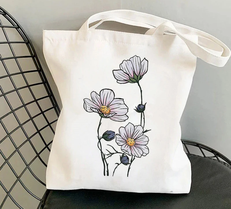 أنماط حقيبة كتف واحدة للنساء مع باقة زهور مطبوعة، محفظة كروس عصرية للسيدات للاستخدام اليومي في العمل والتسوق