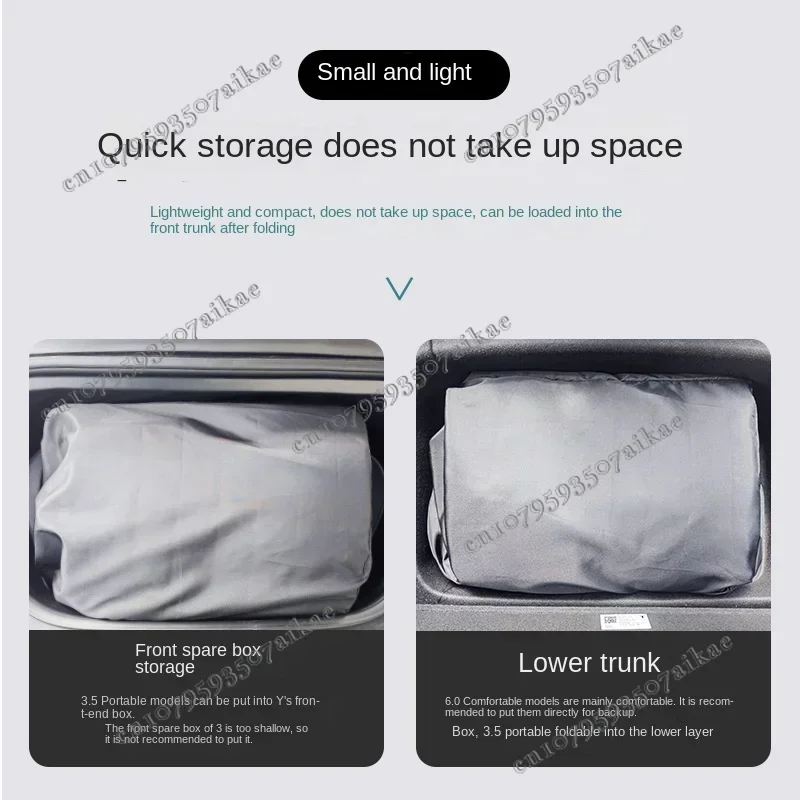 Suitable for Tesla Models, Private Car Models Y3 Travel Mattresses, Non-inflatable, Trunk Sleeping Artifacts, Self-driving Tours