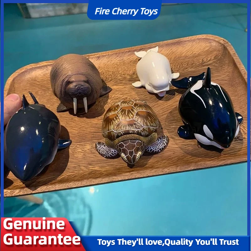 

Original Animal Planet A Series Of Laugh And Grow Fat Animal Figure Ocean Biology 4th Generation Kawaiidoll Trendy Play Toy Gift