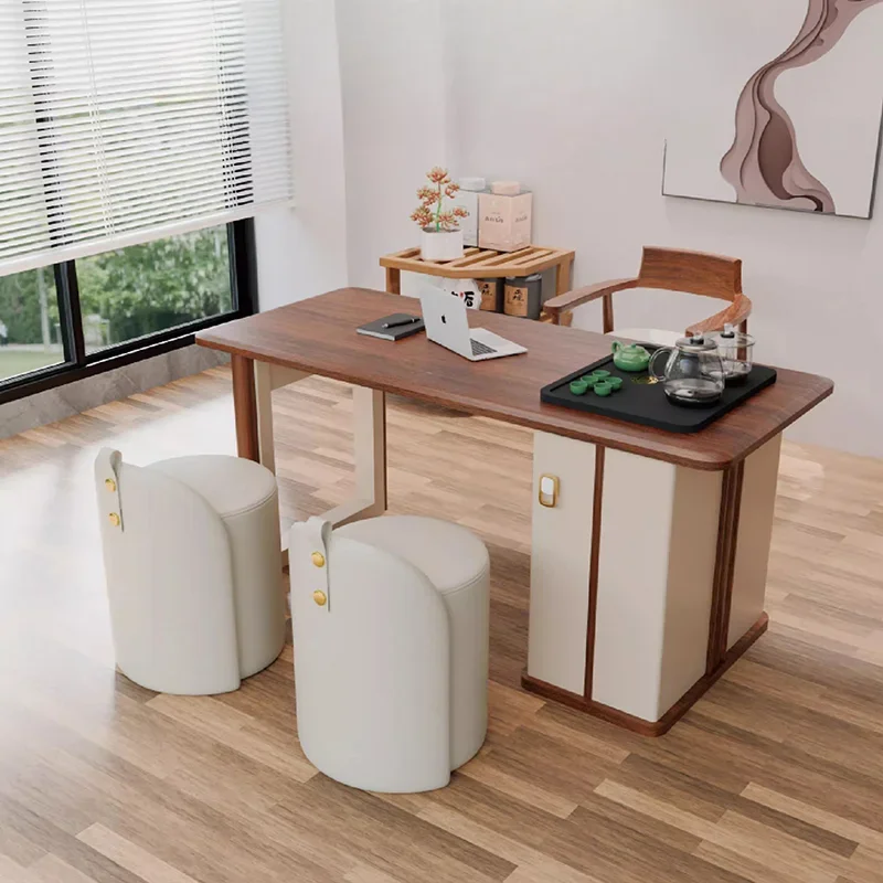 

Nordic Cream Style Coffee Table Modern Simple Wooden Long Coffee Table Living Room Sofa Side Home Furniture Stolik Kawowy