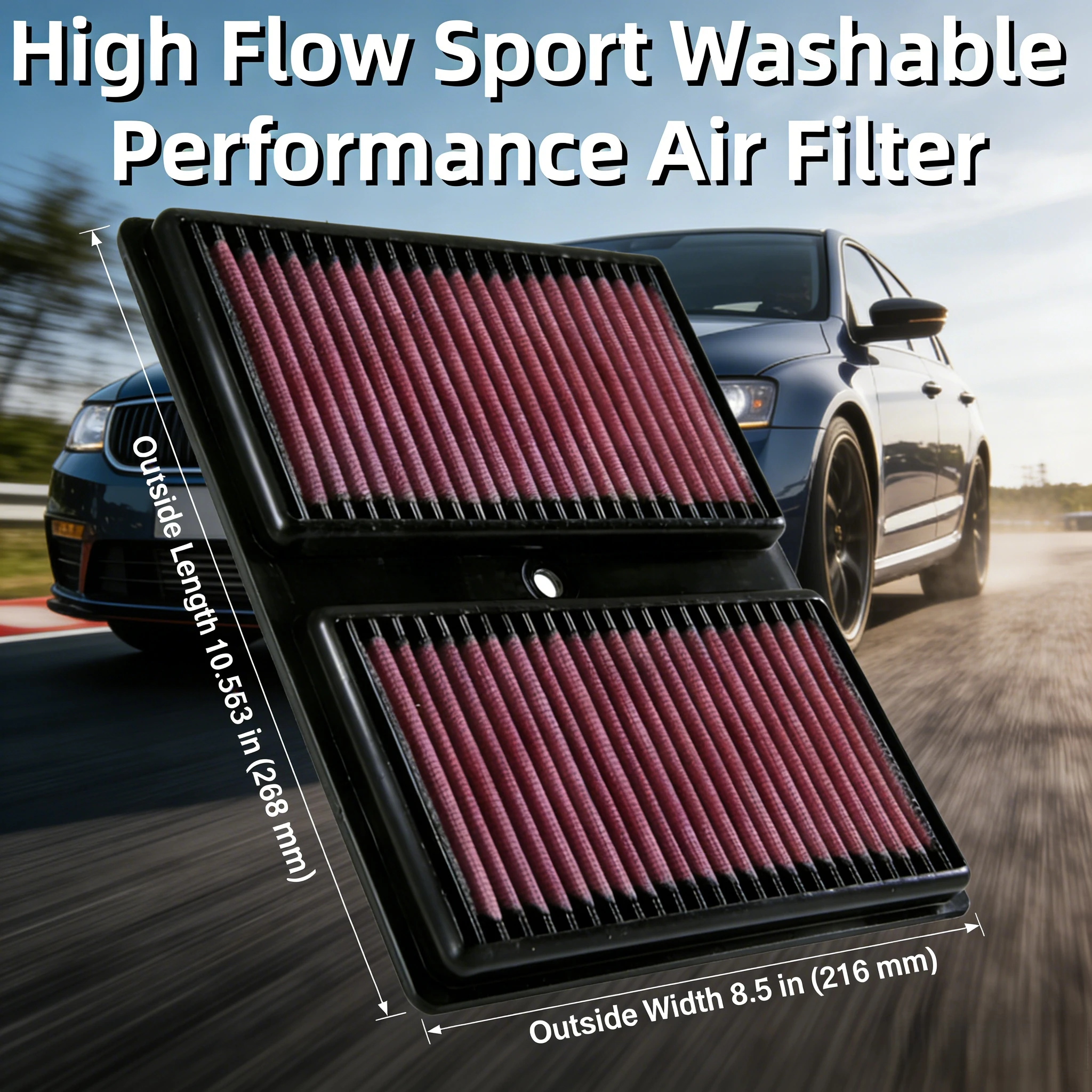 

For Skoda Octavia 5E Kodiaq 5U Scala NW 1.0 TSI 2017-2020 High Flow Sport Washable Performance Air Filter 33-3037 04C129620A