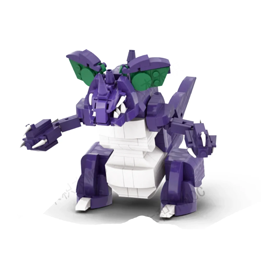 

MOC Anime Figure Building Blocks Model Nidoking Action Figure Blocks Toys For Children Antistress Assembly Bricks Kits