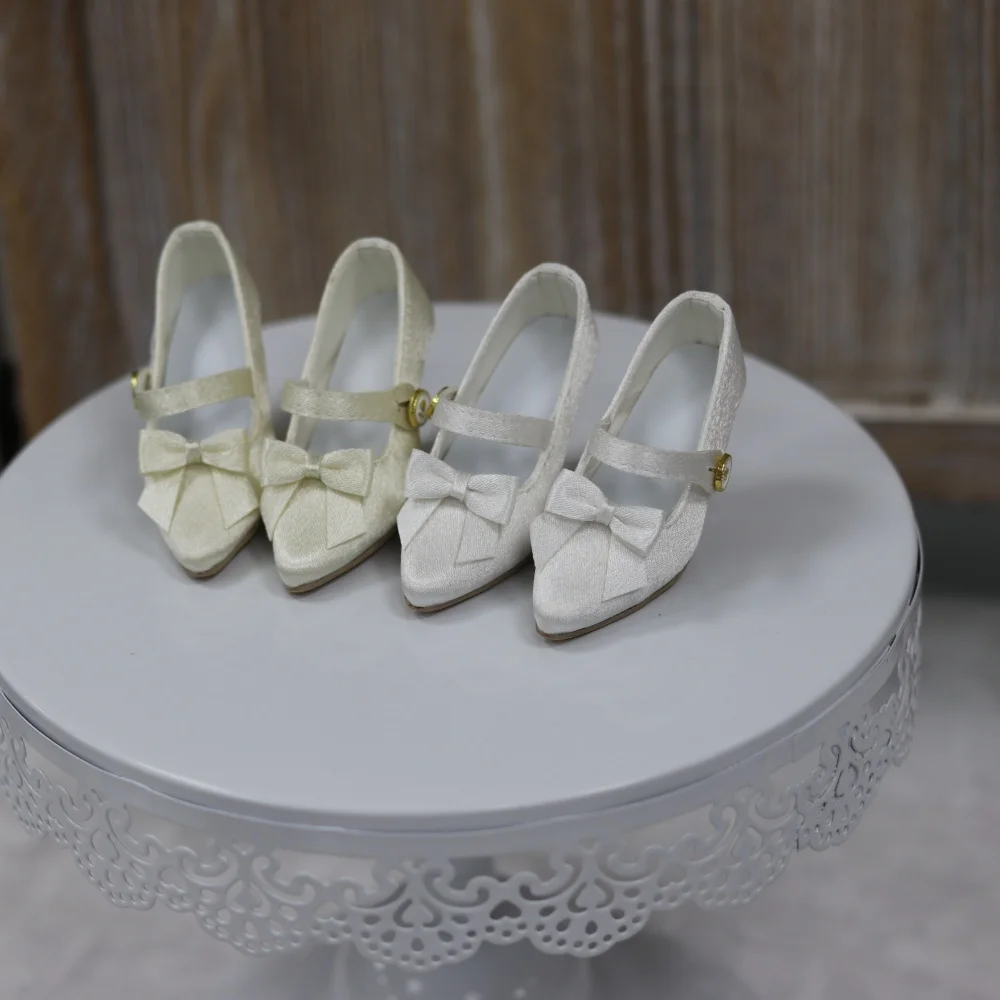 BJD Doll shoes 1/3, SDGR/ Big Girl /AS Elegant silk pointed high heels BJD doll accessories
