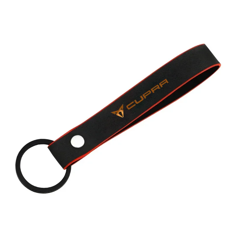 New Leather Car Keychain For Cupra Formentor Leon Born Tavascan Ateca Key Ring Strap Pendant Auto Accessories Gift