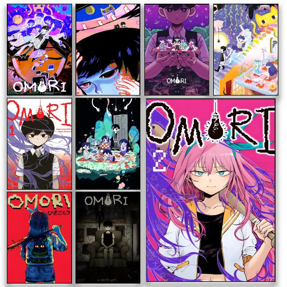 Game O-OMORI Psychological Horror Pixel RPG Poster HD Wall Decor for Bedroom Living Room Dorm Bar Cafe Office Gift