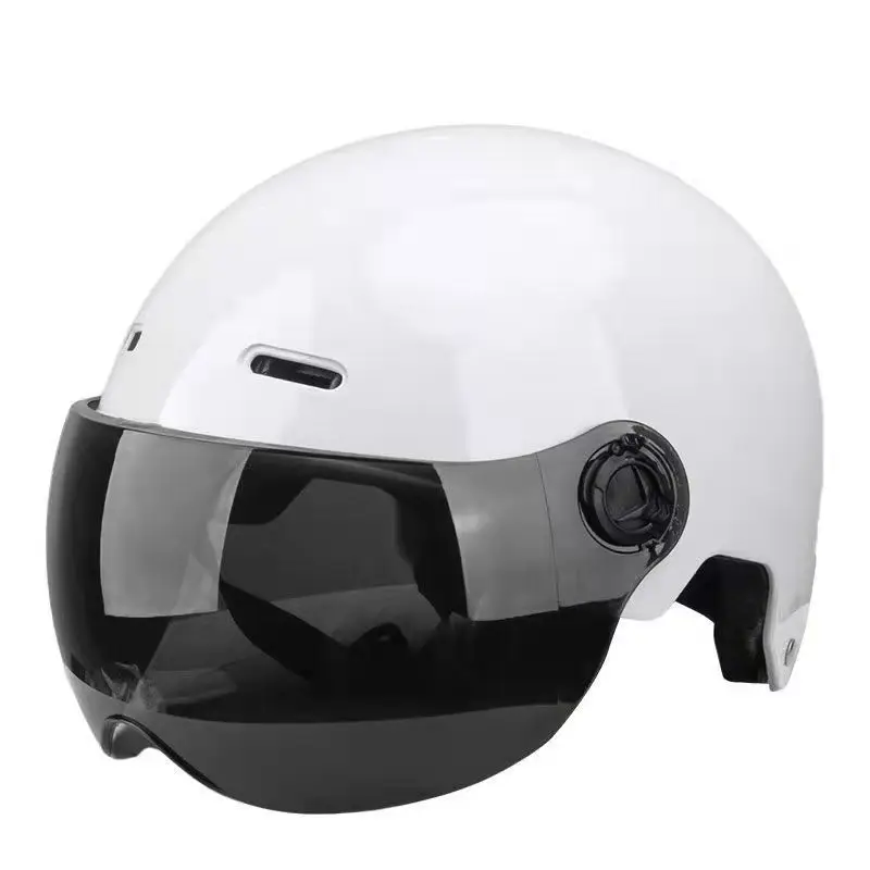 Motorcycle Helmets All-season Electric Motorcycle Helmets Matte Unisex Sunscreen Summer Cute