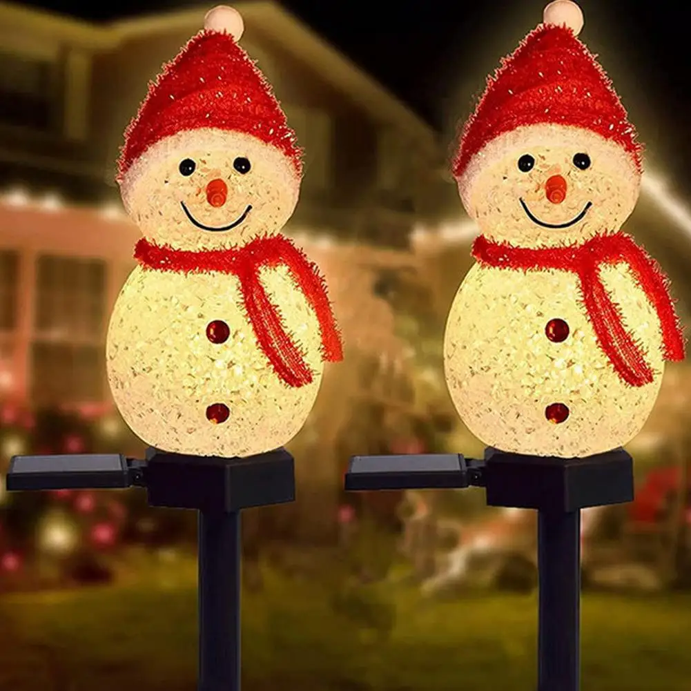 ثلج الشمسية عيد الميلاد أضواء المسار جو الديكور للماء التوصيل الأرضي فناء ساحة الخفيفة #5