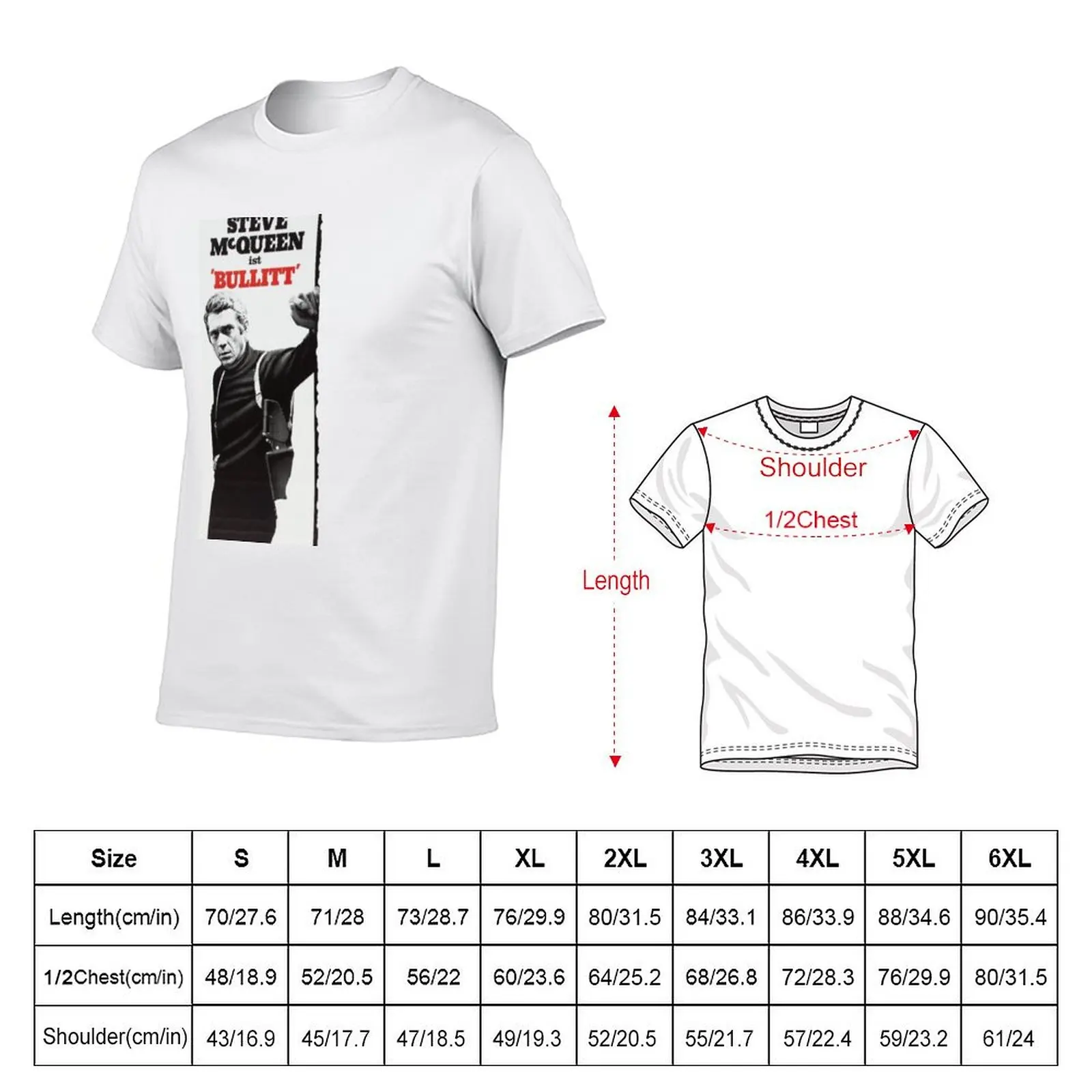 BULLITT STEVE T-Shirt Basic Breathable Solid Color T-Shirt