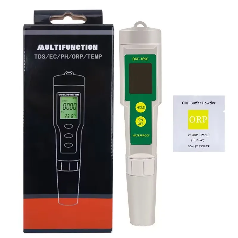 

Water Quality Tester ORP‑169E Water Quality Tester ORP Negative Potential Portable Water Quality Test Pen Meter