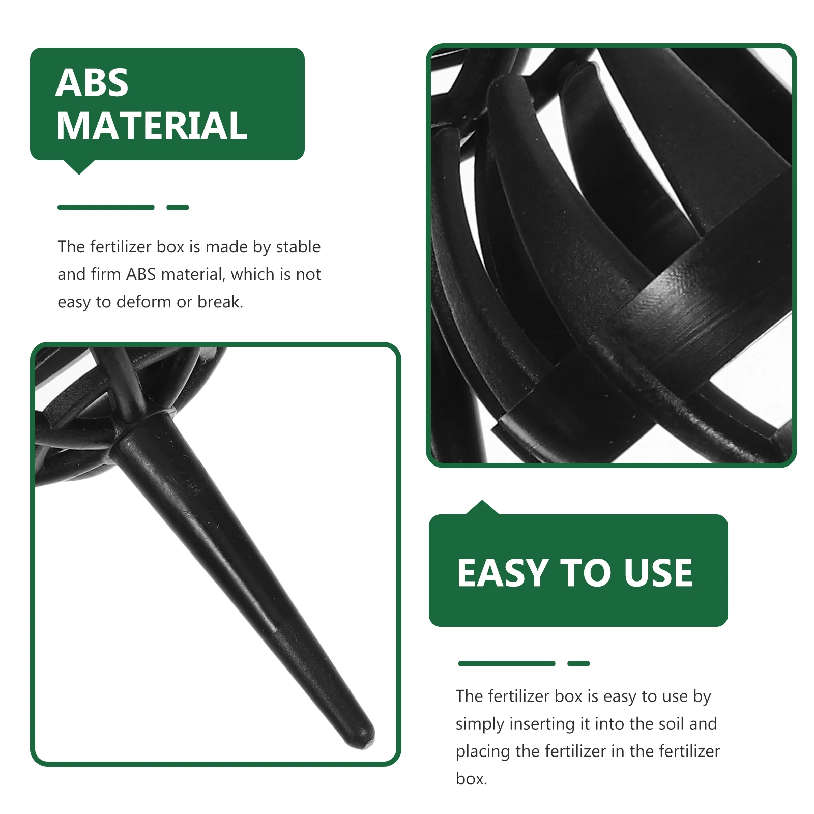 

20 Pcs Boxes Bonsai Planting Baskets Plastic Large Green Black ABS Material Gardening Biofertilizer Container Soil