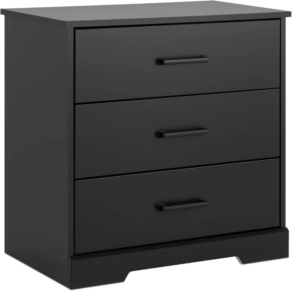 

Prepac Three Drawer Nightstand, 16.25in X 27.5in X 26.75in, Rustic Black