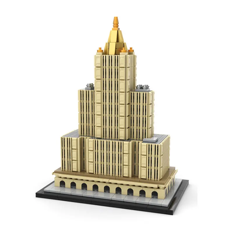 

Spot MOC-239057 1096pcs Modern Architecture DIY Small Particle Assembly Building Blocks Puzzle Toy Model Gift Set Ornament