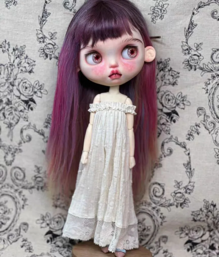 1PCS 빈티지 우아한 스타일 2025 블라이스/랜도우두 원피스 드레스 (루루, ymy24, Ob22, 24, 26, 존, 제니에 적합)