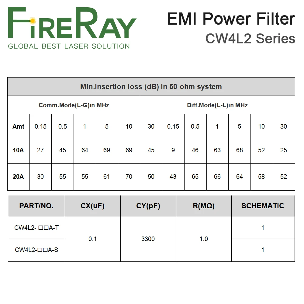 CANNY bene CW4L2-20A-T filtro da potere di EMI filtro monofase a doppia sezione CW4L2-10A -T CW4L2-6A -T