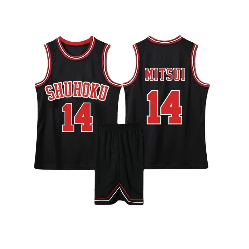 Kaede Rukawa Cosplay Anime Slam Dunk Sakuragi Hanamichi Cosplay Slam Dunk Jersey Shohoku escuela equipo de baloncesto Jersey Costu #   1