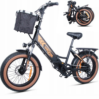 Electric Folding Bike ONESPORT OT29 500W 17AH 32km/h 20*4.0 Fat Tire  7 Speed folding Bicycle Adultes Electric Bike Ebike