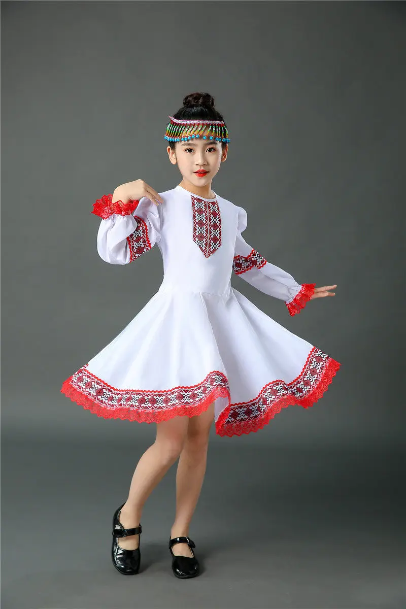 

Европейское сценическое платье «Принцесса»: Новое классическое элегантное русское национальное танцевальное платье для взрослых, девочек, детей и женщин, костюм для сценических выступлений