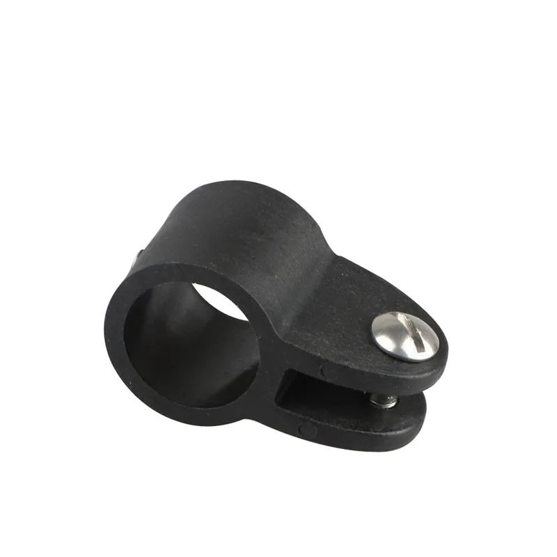 Tapa deslizante de mandíbula superior de plástico de nailon negro, accesorio de barandilla Bimini para yate, Hardware de barco, 2 piezas