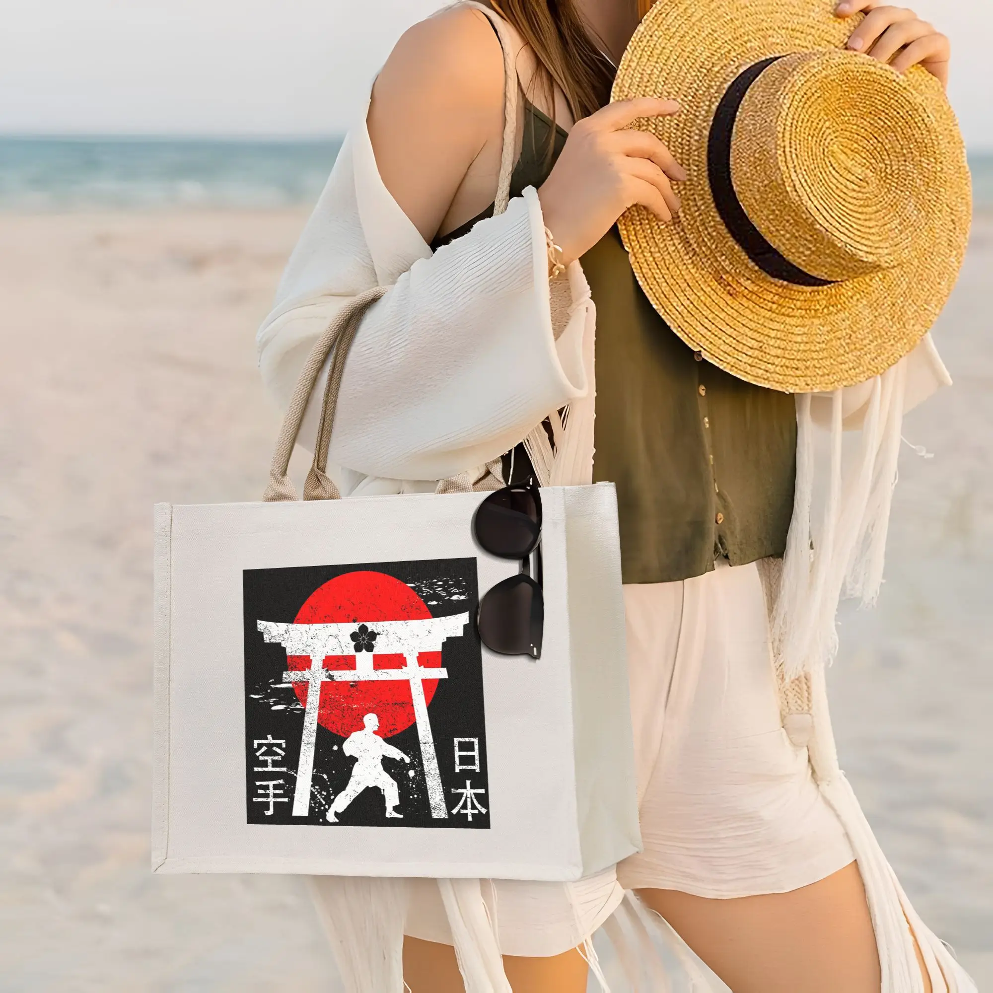 

Сумки для покупок Budo Soul Karate Spirit, холщовая сумка-тоут, складная сумка-тоут для женщин, дорожная сумка через плечо