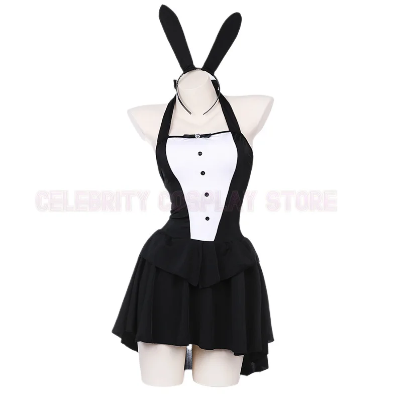 

Anime Magician Bunny Girl Cosplay Costume Women Sexy Tuxedo Tails Dress Nightclub Rabbit Suit Halloween Party Performese Clothes