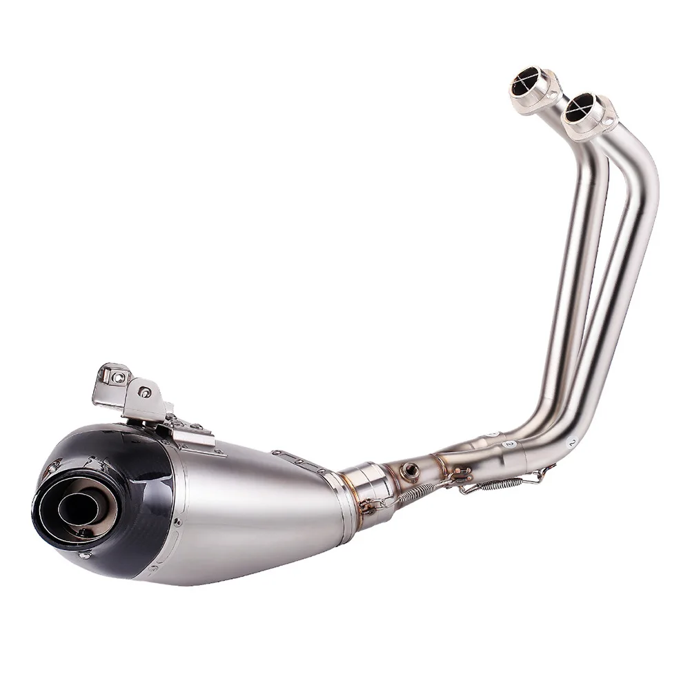 Suitable For MT07 Full-section Exhaust Modification, Front And Tail AKSV Exhaust Pipe 2014-2022 Non-destructive Installation