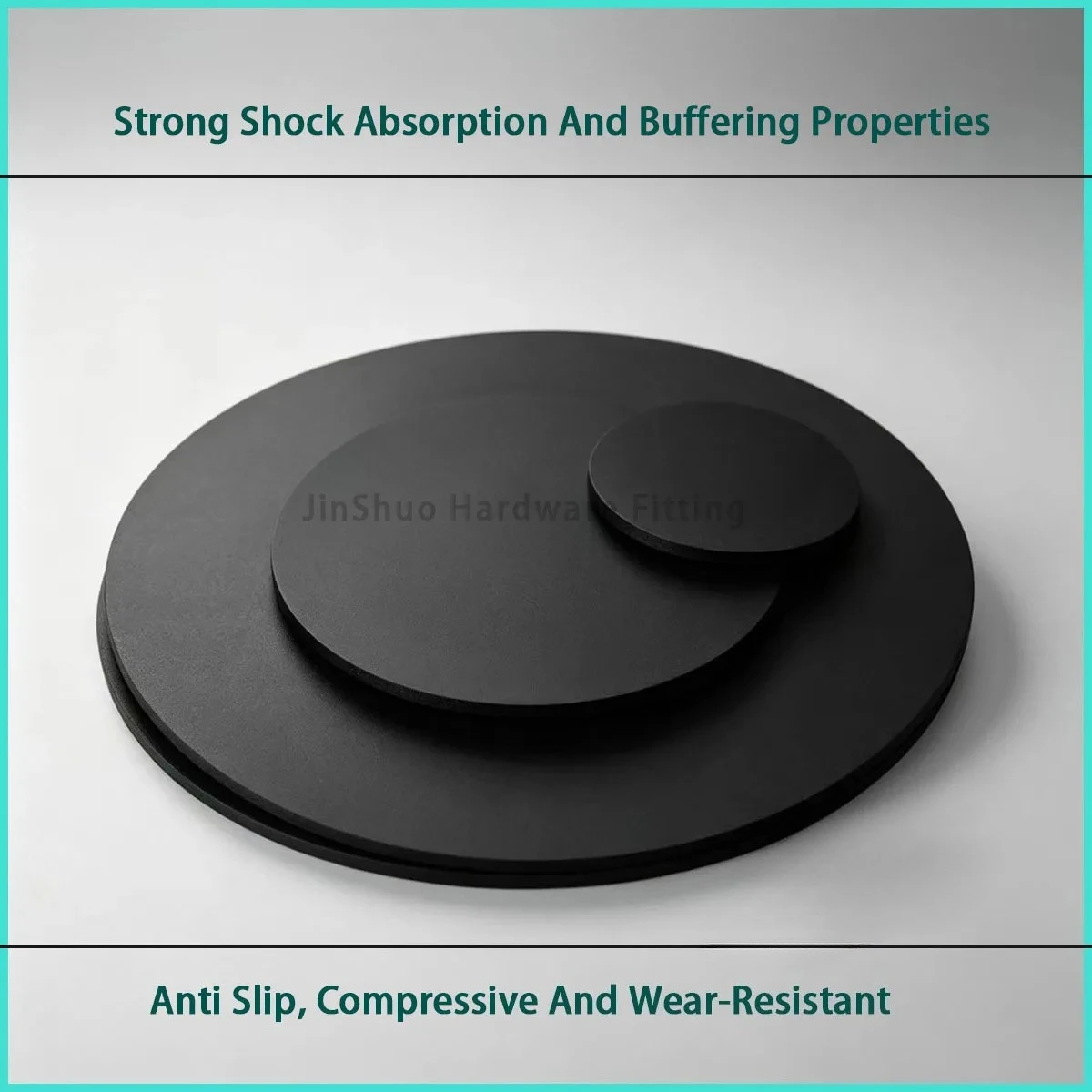 Diameter 8-100mm Black Rubber Solid Gasket Suitable for Mechanical Shock Absorption, equipment Height, anti Slip Bottom, Etc