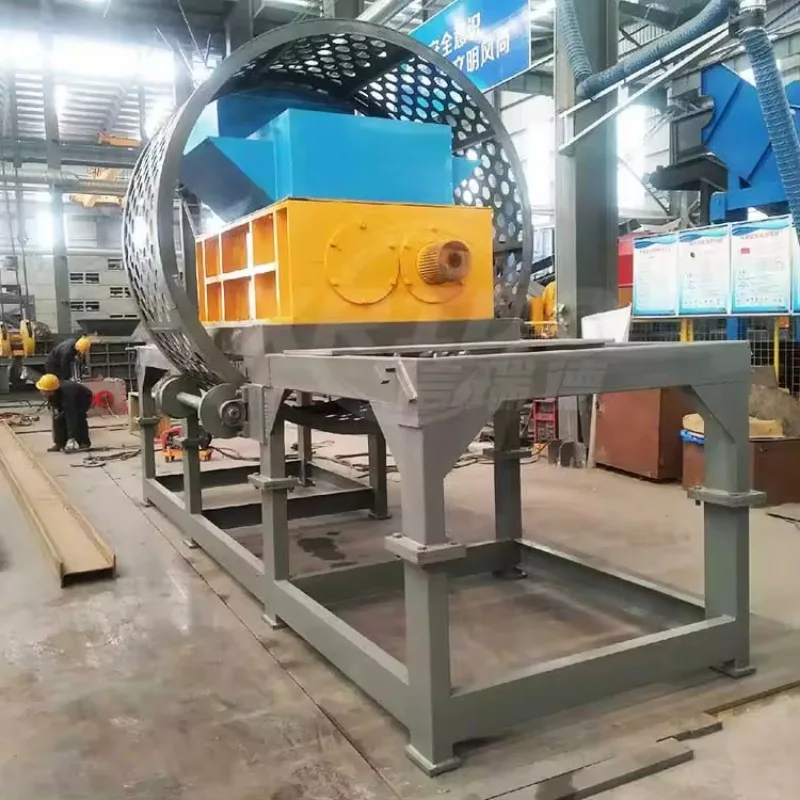 Full Automatic  Waste Tire Shredder  Scrap Car Tire Shredder Machine Tyre Shredding Machines for Sale