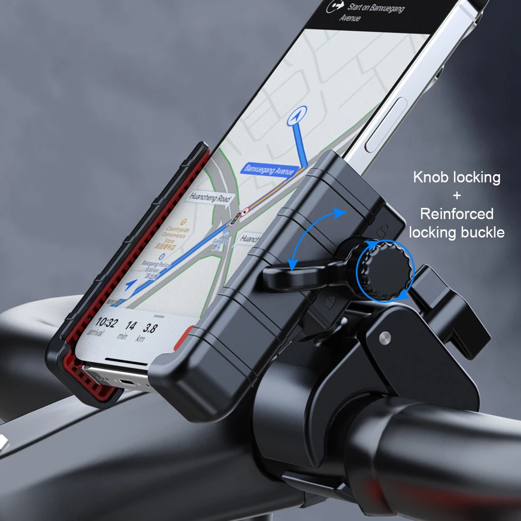 Bike Phone Holder Universal One-hand Operation Bicycle Motorcycle Phone Holder For Mobile Phone Shockproof