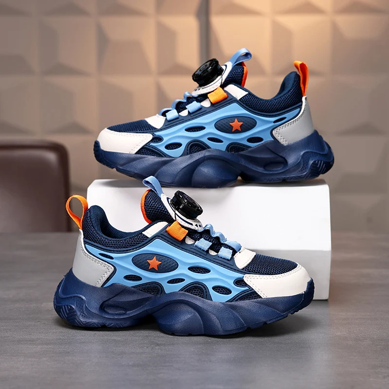 

New Autumn Cushioned Childrens Sports Shoes Flexible and Stable Mesh Running Shoes Lightweight Commuting Soft Casual Shoes