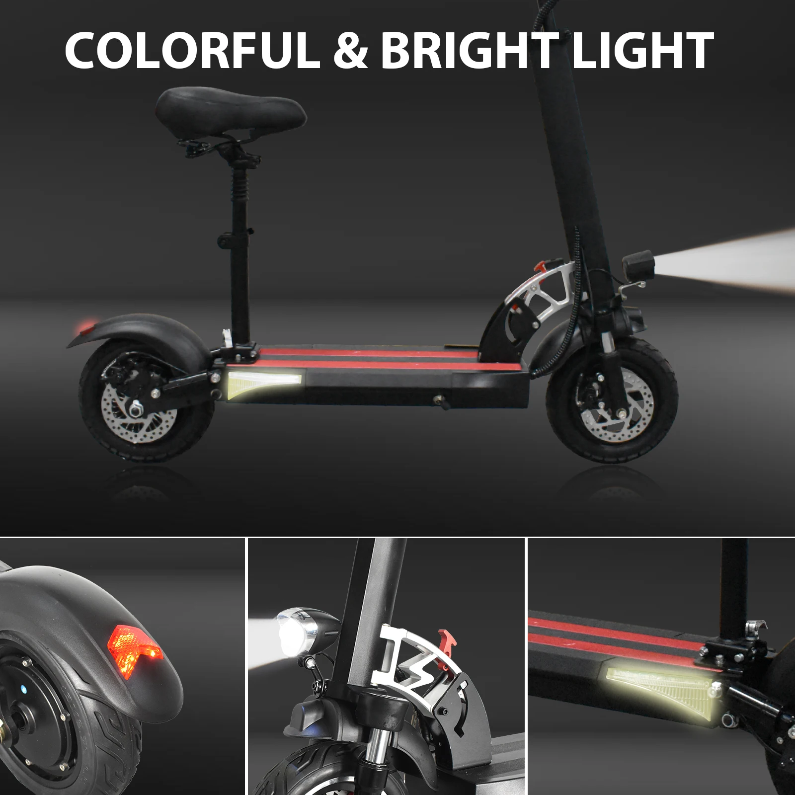 Electric Scooter for Adults 28MPH, 48V 15AH/800W Motor E-Scooter/ Folding Commute Elorbing electric scooter,Up to 31 Miles Range